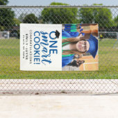 卒業式頭が切れるOne Cookie写真 横断幕 (インサイチュ)