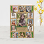 卒業式高校写真校 |バーラップシダ カード (黄色い花)