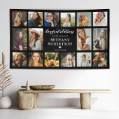 卒業式16写真コラージュおめでとうございます 横断幕