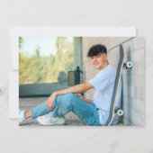 卒業式2年生 フォト モダン 卒業 招待状 (裏面)