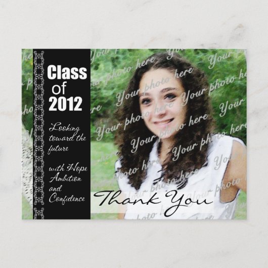 卒業式2012/写真 案内ポストカード (正面)
