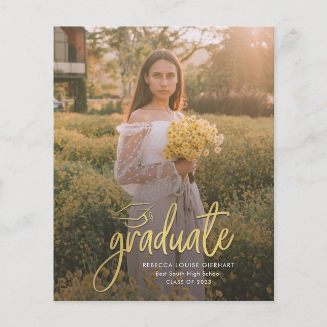 卒業式2023フォトグラードオープンハウス招待状 (正面)