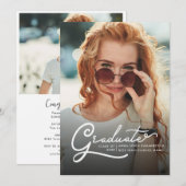 卒業式2024グラードフォトグラードパーティー 招待状 (正面/裏面)