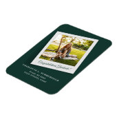 卒業式2024フォトグリーンエレガント発表 マグネット (左側)