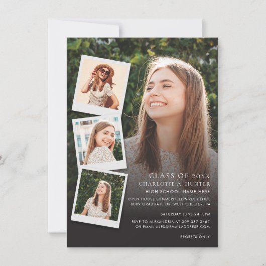 卒業式2024フォトコラージオープンハウスグラード 招待状 (正面)