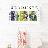 卒業式2024フォトコラージュ白黒 横断幕 (インサイチュ)