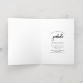 卒業式2024フォトゴールドフォイル発表 箔グリーティングカード (内側レイダウン)