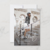 卒業式2024年の写真発表 ノートカード (正面)