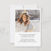 卒業式2024年の写真発表 ノートカード (裏面)