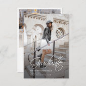 卒業式2024年の写真発表 ノートカード (正面/裏面)