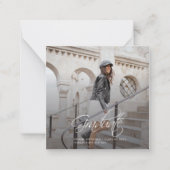 卒業式2024書道写真発表 ノートカード (正面)