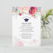 卒業式2024水彩画フローラパーティー 招待状 (スタンド正面)