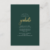 卒業式2024 Grad Photo Open Houseパーティー エンクロージャーカード (裏面)