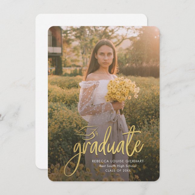 卒業式2024 Open House Gradパーティー写真 (正面/裏面)