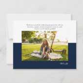 卒業式2024 Photo Collage Graduate Thank You サンキューカード (裏面)