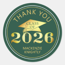 卒業式2025ありがとうグリーンフェイクゴールドフォイル