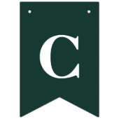 卒業式2025おめでとうグラッドグリーンとホワイト バンティングフラッグ (第2の旗)