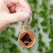 卒業式2025オレンジ系記念 キーホルダー (手)