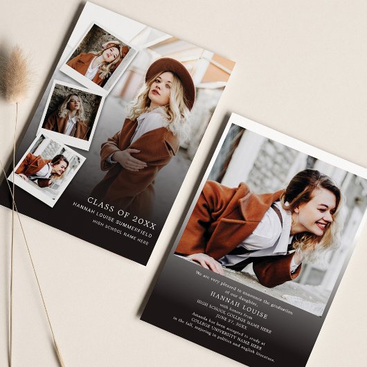 卒業式2025オープンハウスの写真パーティー 招待状