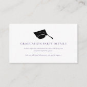 卒業式2025グラッドキャップパープルパーティー エンクロージャーカード (正面)