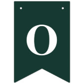 卒業式2025グラッドグリーンホワイト バンティングフラッグ (第3の旗)