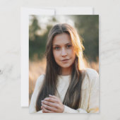 卒業式2025グラッドフォトブルーネオンパーティー 招待状 (裏面)