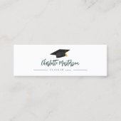 卒業式2025スクリプトの卒業名の呼び出し スキニー名刺 (正面)