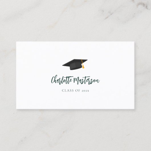 卒業式2025スクリプトの卒業名 名刺 (正面)