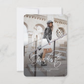 卒業式2025スクリプトグラッドフォト発表 ノートカード (正面)