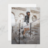 卒業式2025スクリプトフォトグラードアナウンス ノートカード (正面/裏面)