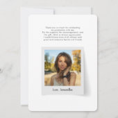 卒業式2025スクリプトフォトグラードパーティー サンキューカード (裏面)