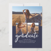 卒業式2025スクリプトフォトコラージュ 案内状 (正面)