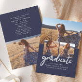 卒業式2025スクリプトフォトコラージュ 案内状