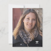 卒業式2025ナースピン留め 招待状 (裏面)