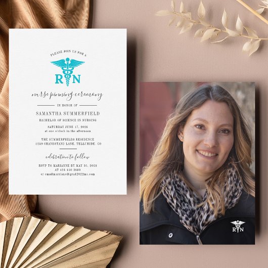 卒業式2025ナースピン留め 招待状