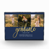 卒業式2025ネイビーブルーグラードキープサケ フォトブロック (正面)