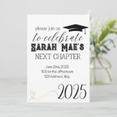 卒業式2025パーティの招待状 招待状 (スタンド正面)