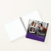 卒業式2025パーティーグラードパープルフォトゲスト ノートブック (内部)