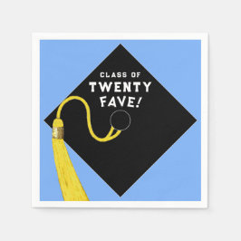 卒業式2025パーティーライトブルー スタンダードカクテルナプキン