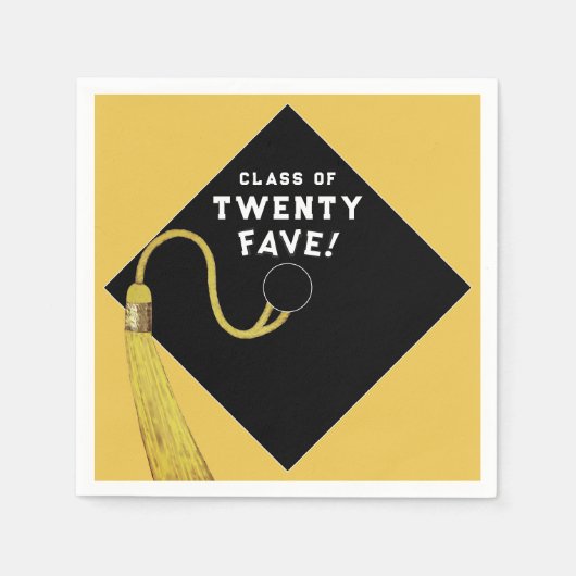 卒業式2025パーティーライトブルー スタンダードカクテルナプキン (正面)