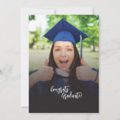 卒業式2025パーティー写真オープンハウスパーティー 招待状 (裏面)