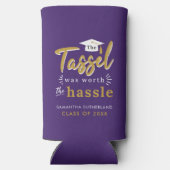 卒業式2025パープルタッセルは面倒な価値があった スリム缶クーラー (裏面)