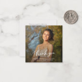 卒業式2025フォトグラモダンードサンキューカード ノートカード (正面/裏面インサイチュ)