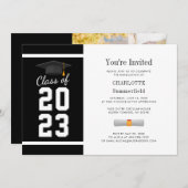 卒業式2025フォトグラモダンードパーティー 招待状 (正面/裏面)