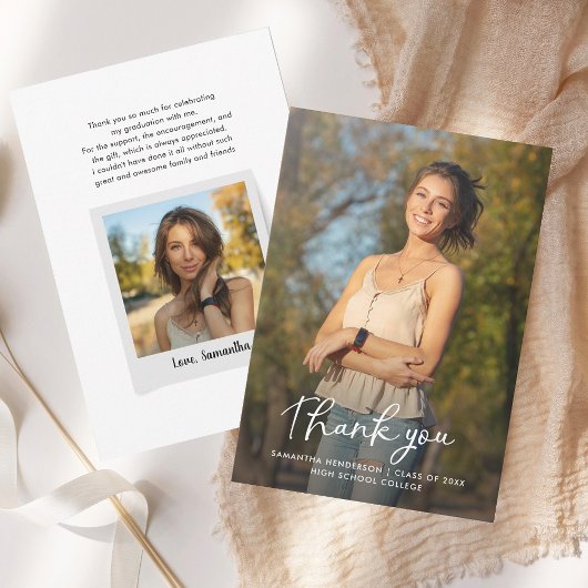 卒業式2025フォトグラードサンキューカード サンキューカード
