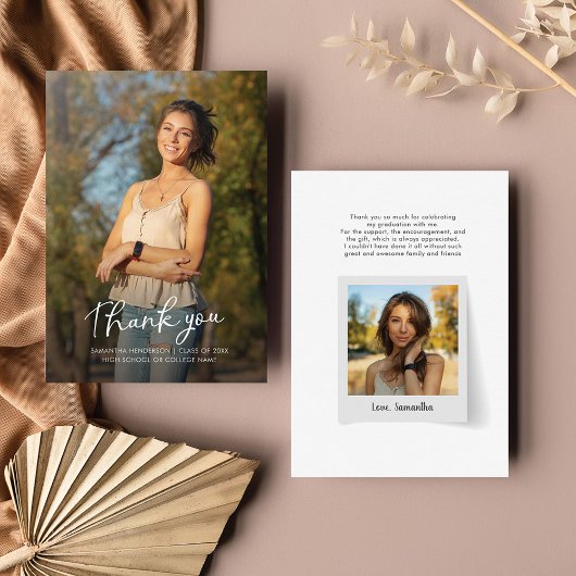 卒業式2025フォトグラードサンキューカード ノートカード