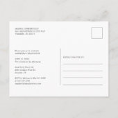 卒業式2025フォトグラードパーティースクリプト インビテーションポストカード (裏面)