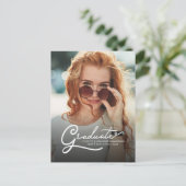 卒業式2025フォトグラードパーティースクリプト インビテーションポストカード (スタンド正面)