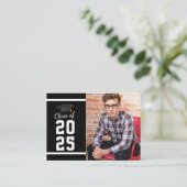 卒業式2025フォトグラードパーティーミニ招待状 エンクロージャーカード (スタンド正面)