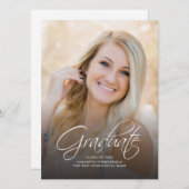 卒業式2025フォトグラードパーティー 招待状 (正面/裏面)